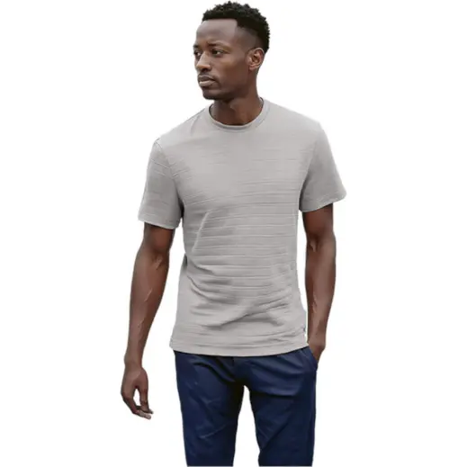 170g Pique Knit Jacquard Grey Main